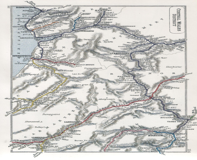 Detailierte alte Landkarte der schottischen Highlands mit geografischen Merkmalen, Routen und beschrifteten Städten, Dörfern und Sehenswürdigkeiten.