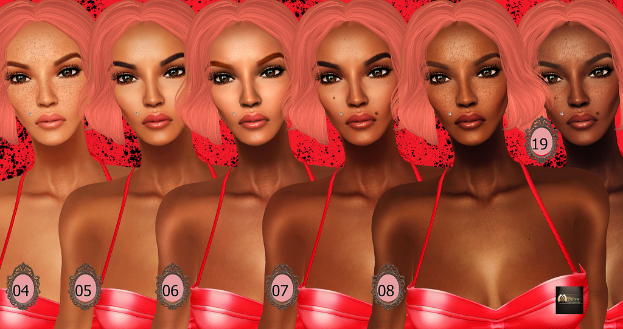 Eine animierte Abbildung mehrerer Frauen, die nebeneinander stehen und einander ähneln, mit flackernden Gesichtern und Nummern von 04 bis 08 sowie einer weiteren Zahl 19.