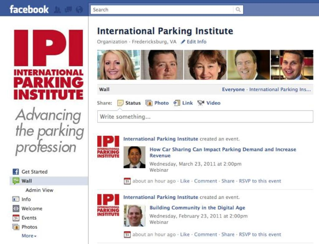 Screenshot einer Facebook-Seite mit sechs Profilfotos von Männern und Frauen oben und Text einschließlich Zitaten auf der linken Seite.